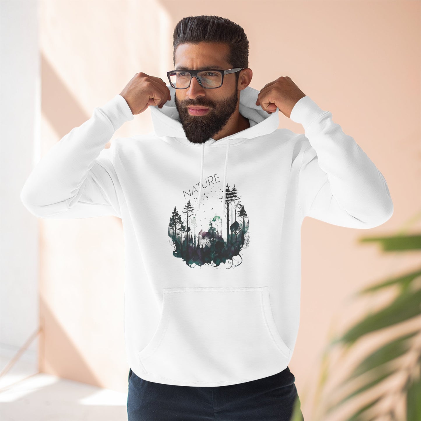 Sweat à capuche polaire Nature