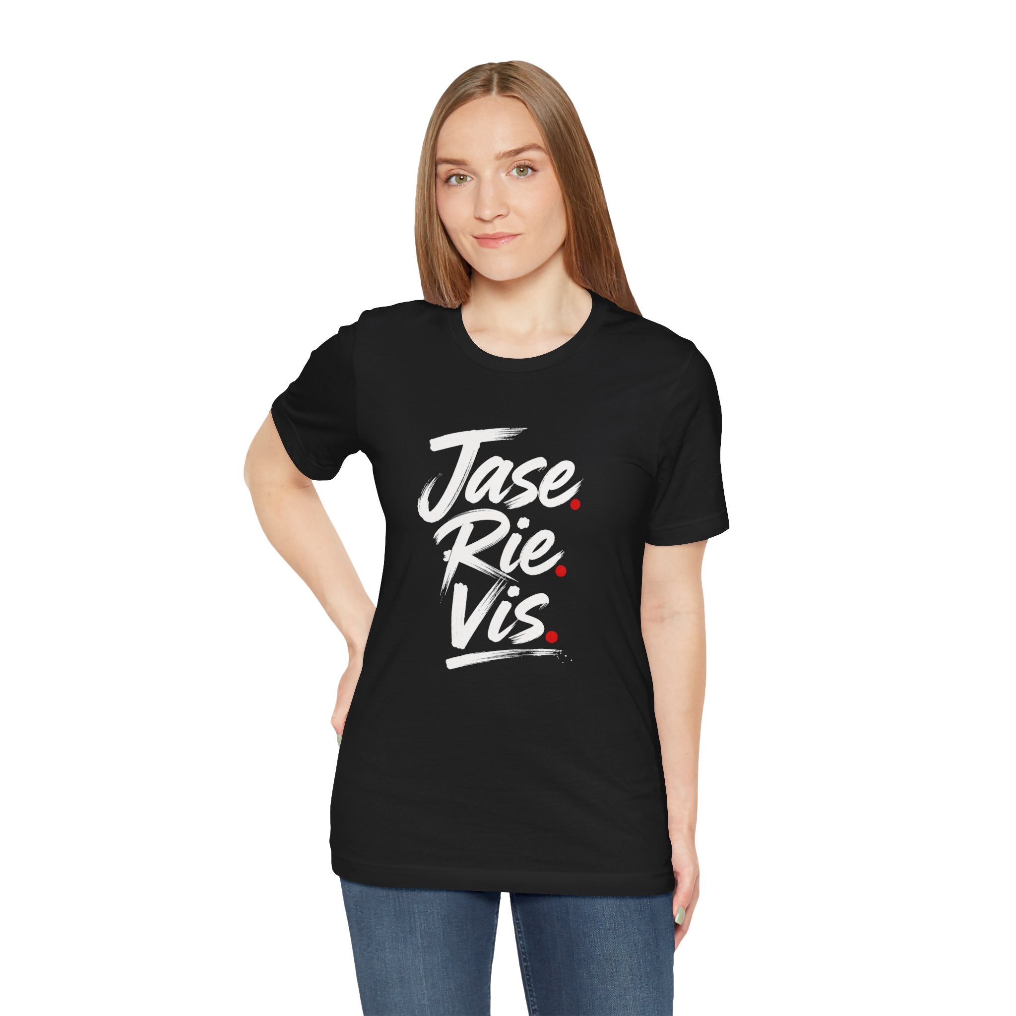 T-shirt Jase Rie Vis – Typographie manuscrite audacieuse