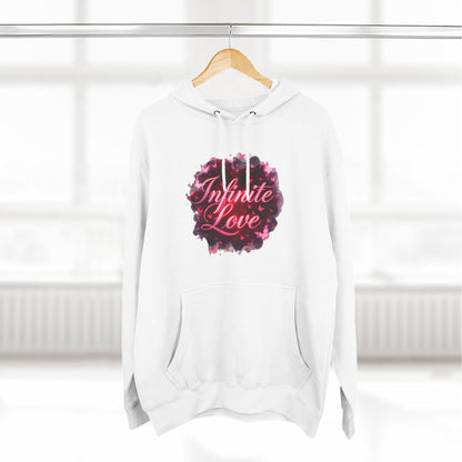 Sweat à capuche polaire - Motif amour infini