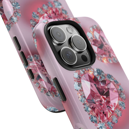Coque de téléphone - Motif diamant rose