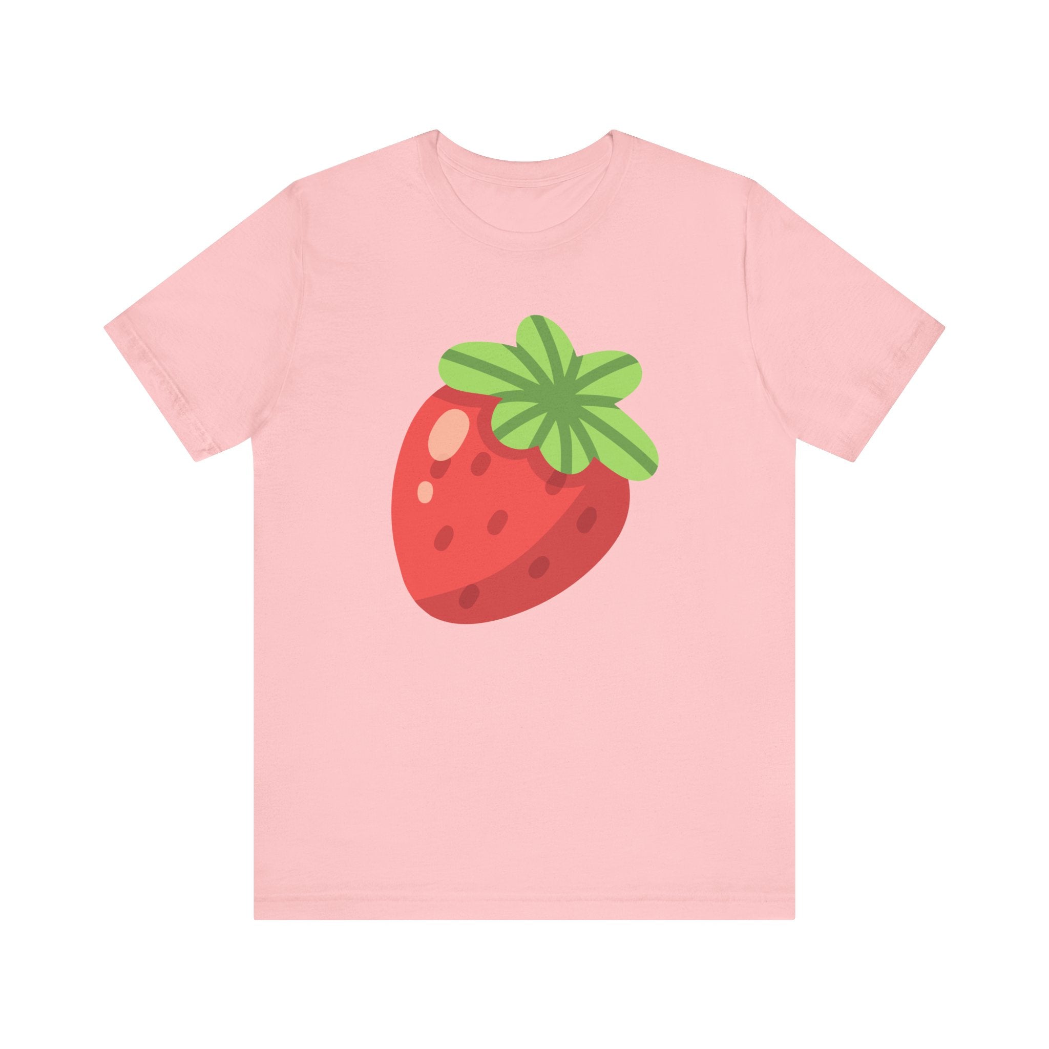 Stylized Strawberry T-shirt – Retro Fruity Design