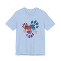 Animal Lover T-Shirt — Dog & Cat Paw Print Hearts | Trendy Unisex Tee