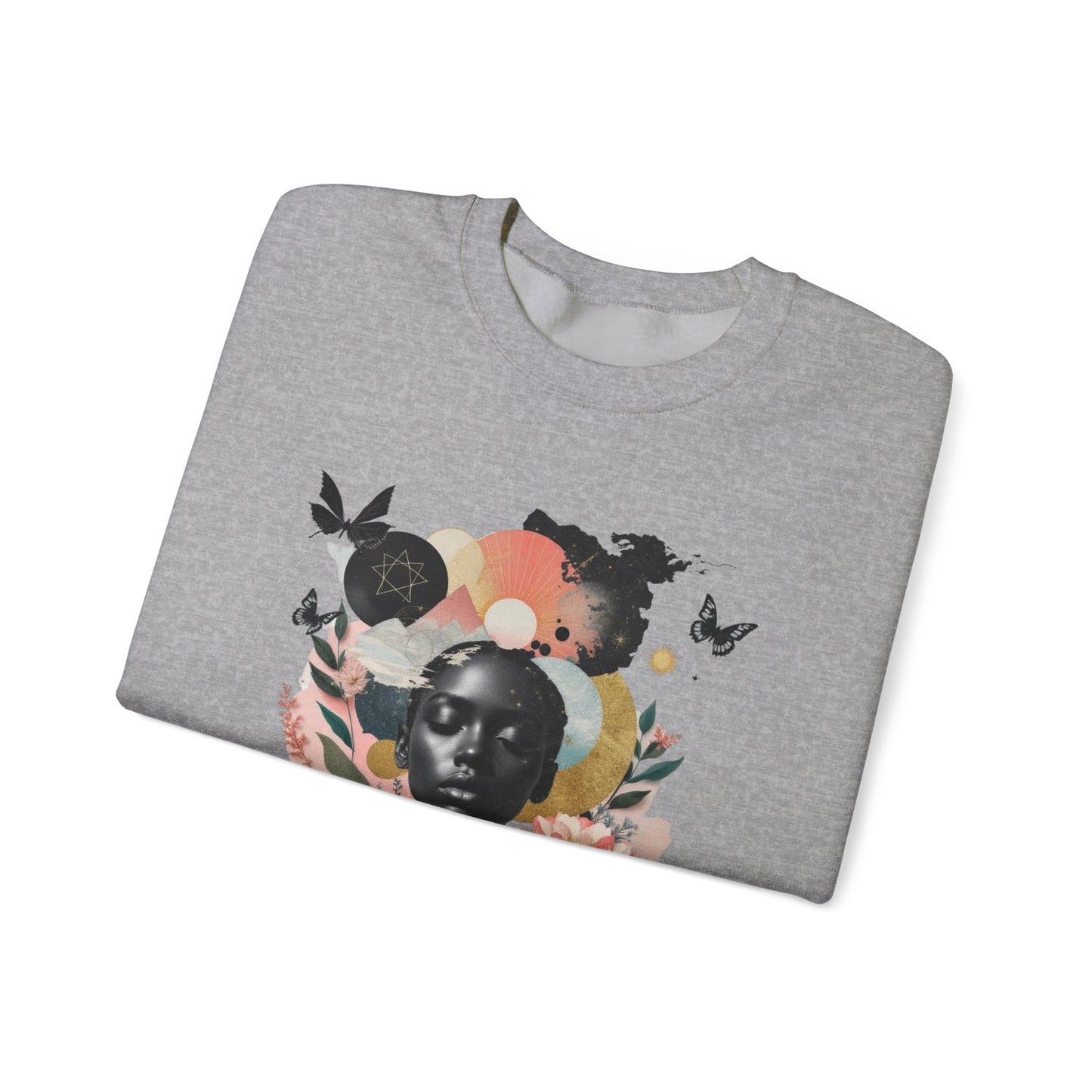 Sweat-shirt ras du cou artistique