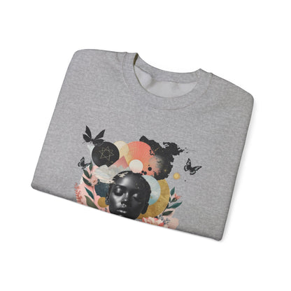 Sweat-shirt ras du cou artistique