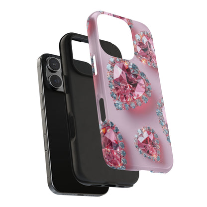 Coque de téléphone - Motif diamant rose