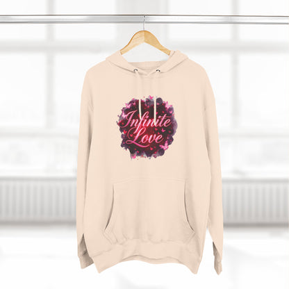 Sweat à capuche polaire - Motif amour infini