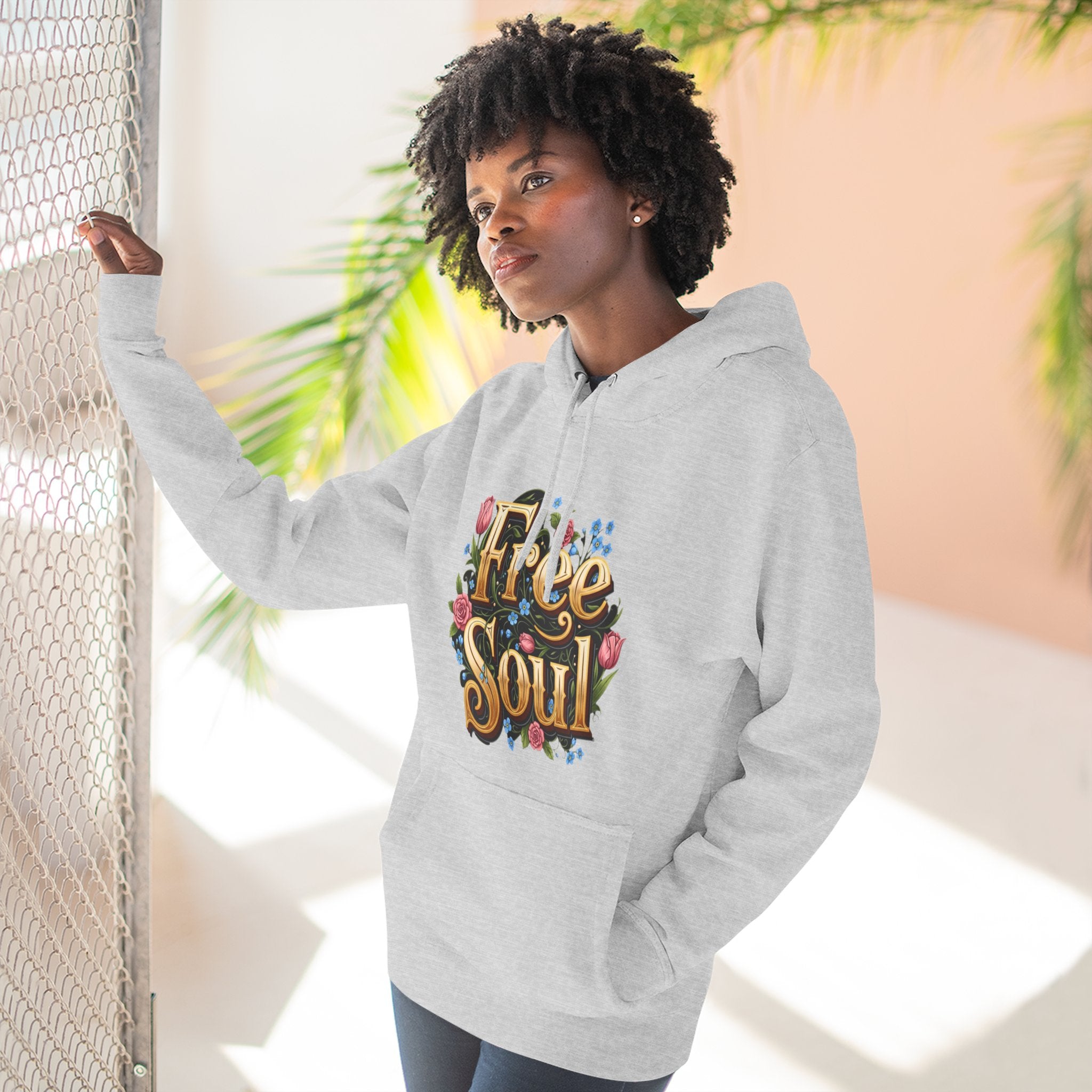 Fleece hoodie - Free Soul design