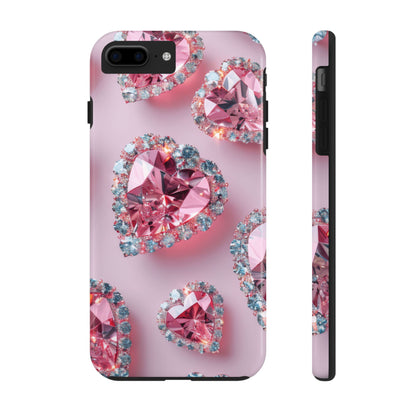 Coque de téléphone - Motif diamant rose