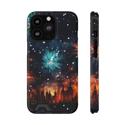 Coque de téléphone- Feux d'artifice city