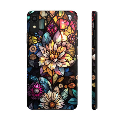 Phone Case - Stained Glass Flowers Design