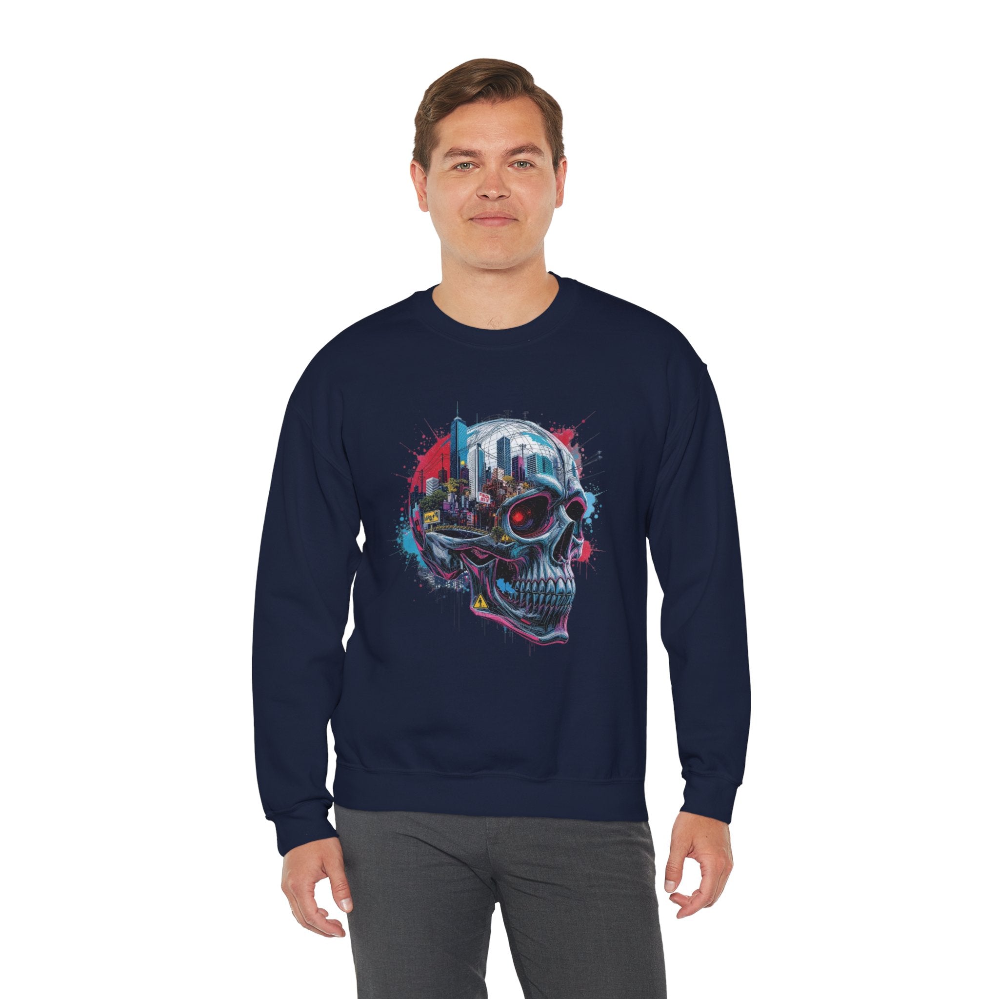 Cybernetic Skull Sweatshirt