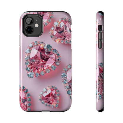 Coque de téléphone - Motif diamant rose