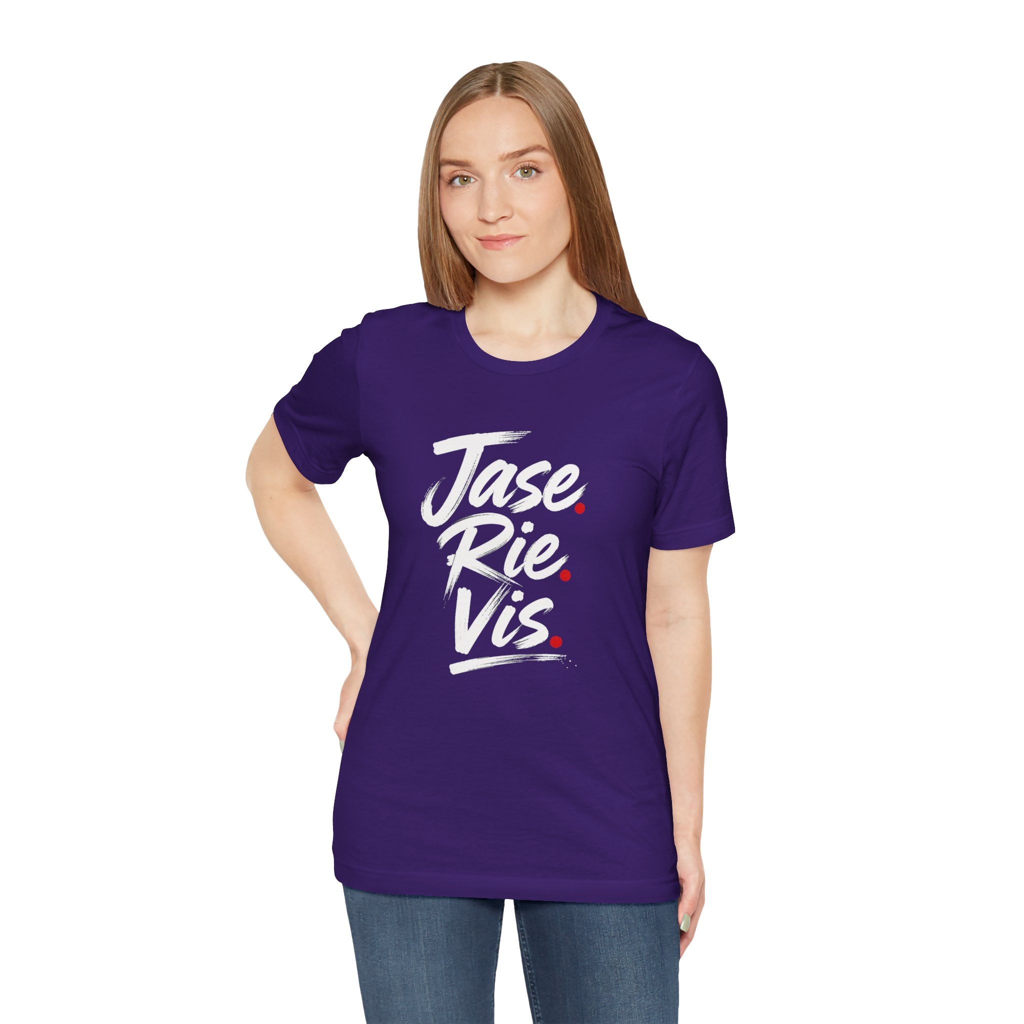 T-shirt Jase Rie Vis – Typographie manuscrite audacieuse