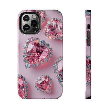 Coque de téléphone - Motif diamant rose