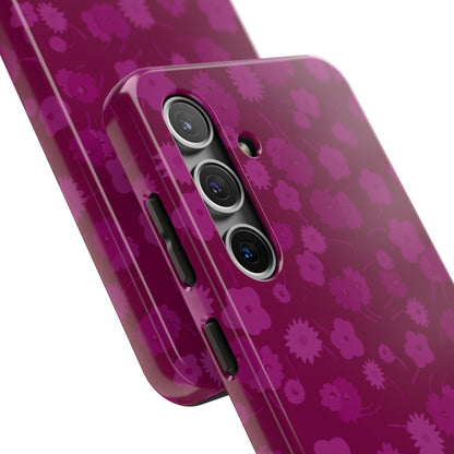 Phone Case - Raspberry Floral Pattern
