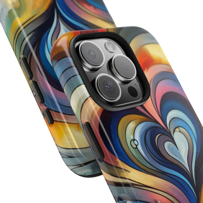 Coque de téléphone - Motif cœur coloré