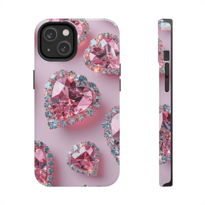Coque de téléphone - Motif diamant rose