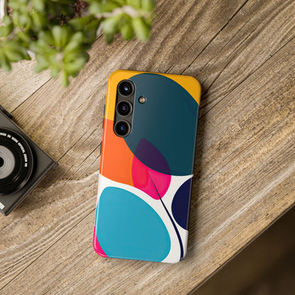 Coques de téléphone - Motif feuilles colorées