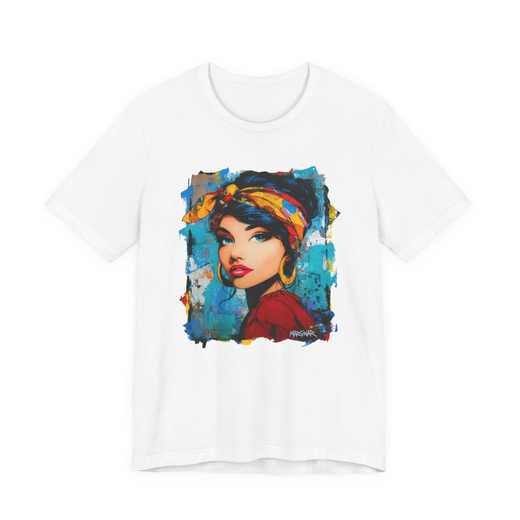 Colorful Artistic Women's T-shirt – Unique Urban Style