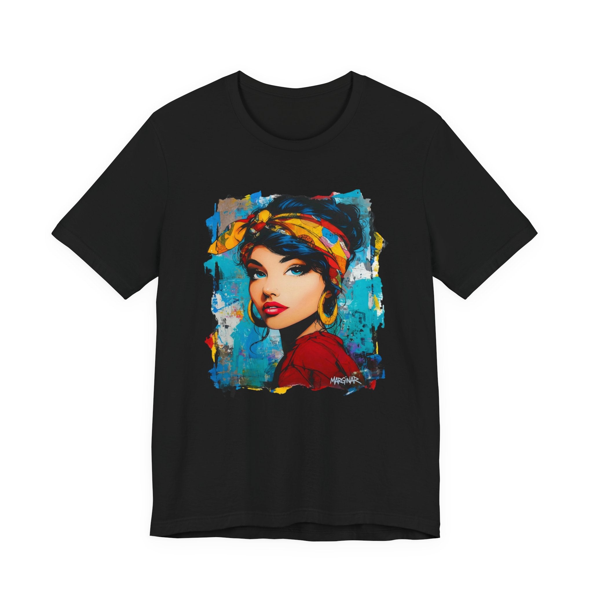 Colorful Artistic Women's T-shirt – Unique Urban Style