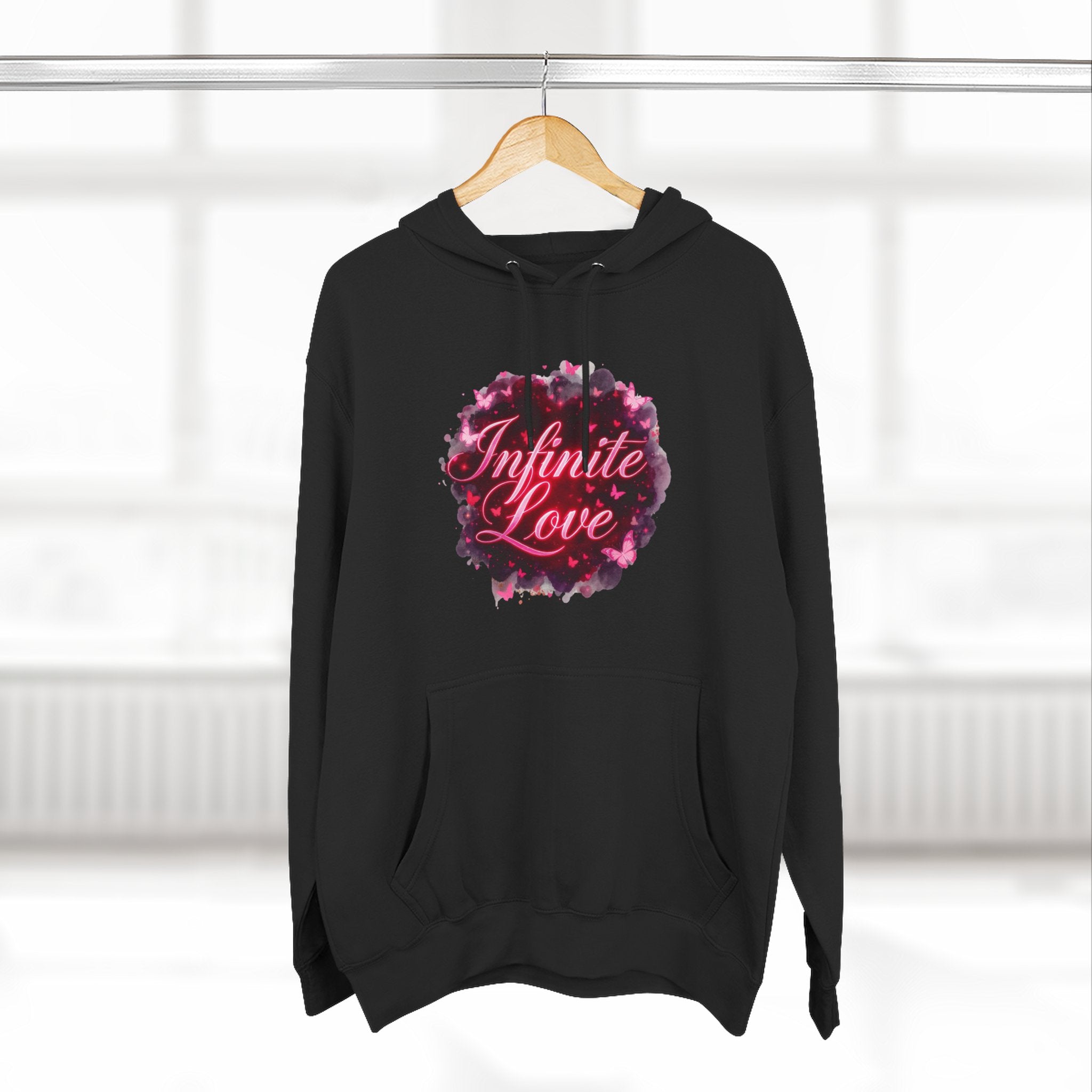 Fleece Hoodie - Infinite Love Pattern