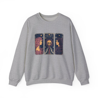 Sweat-shirt à motif de cartes de tarot