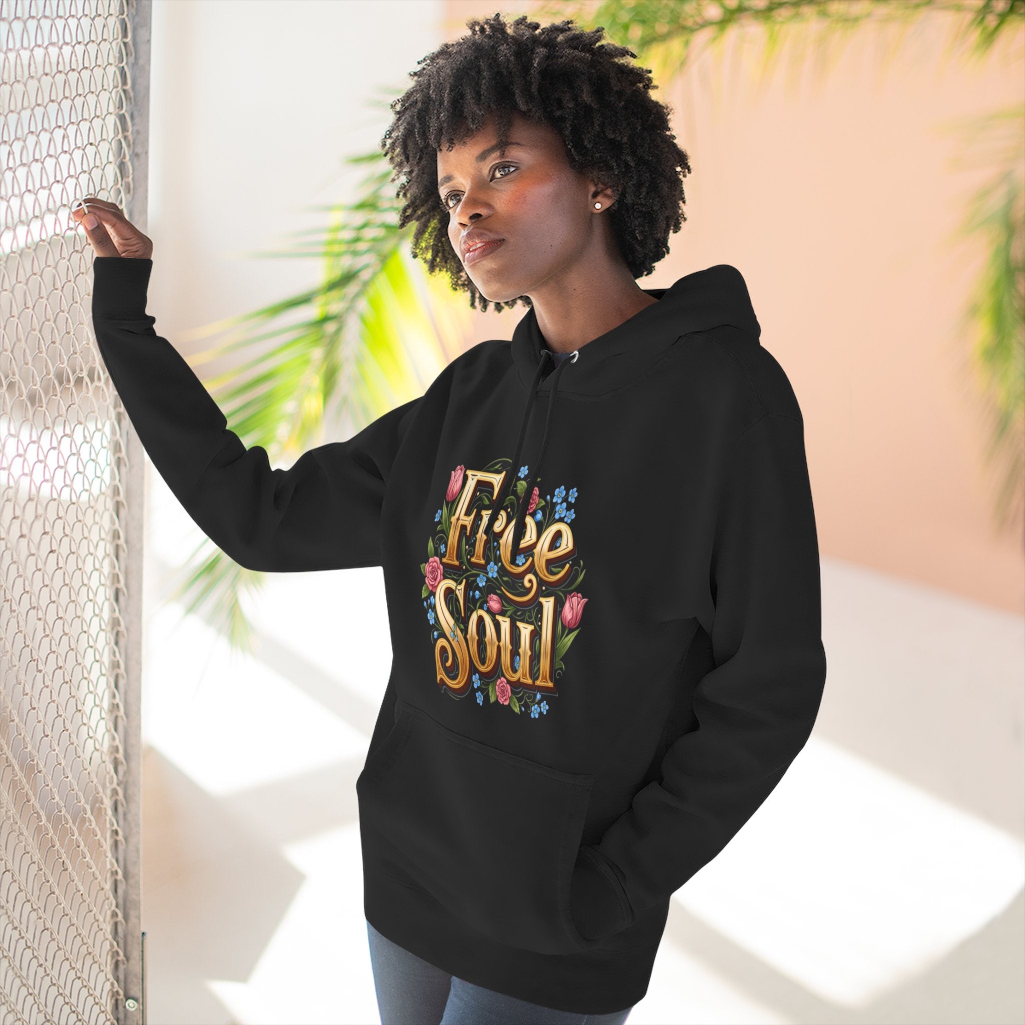 Fleece hoodie - Free Soul design