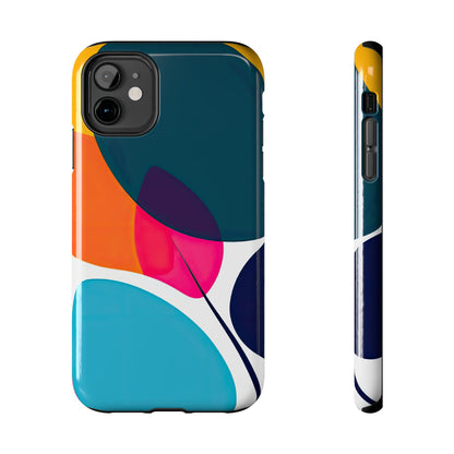 Coques de téléphone - Motif feuilles colorées