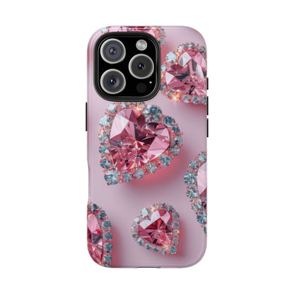 Coque de téléphone - Motif diamant rose