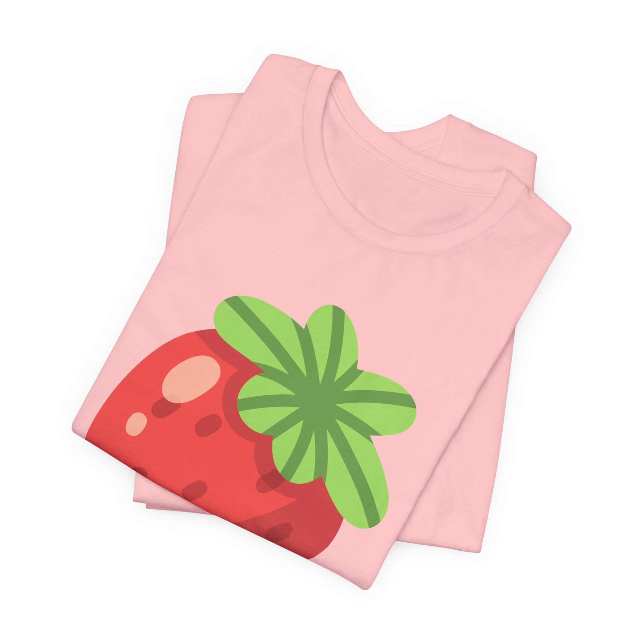 T-shirt Fraise Stylisée – Design Fruité Rétro