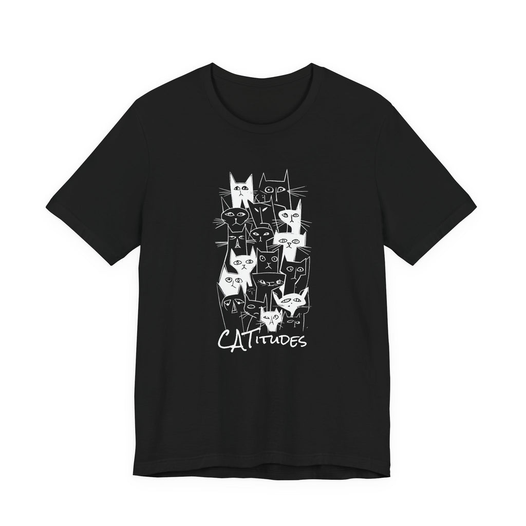 T-shirt Catitudes — Cute cat design with feline attitude