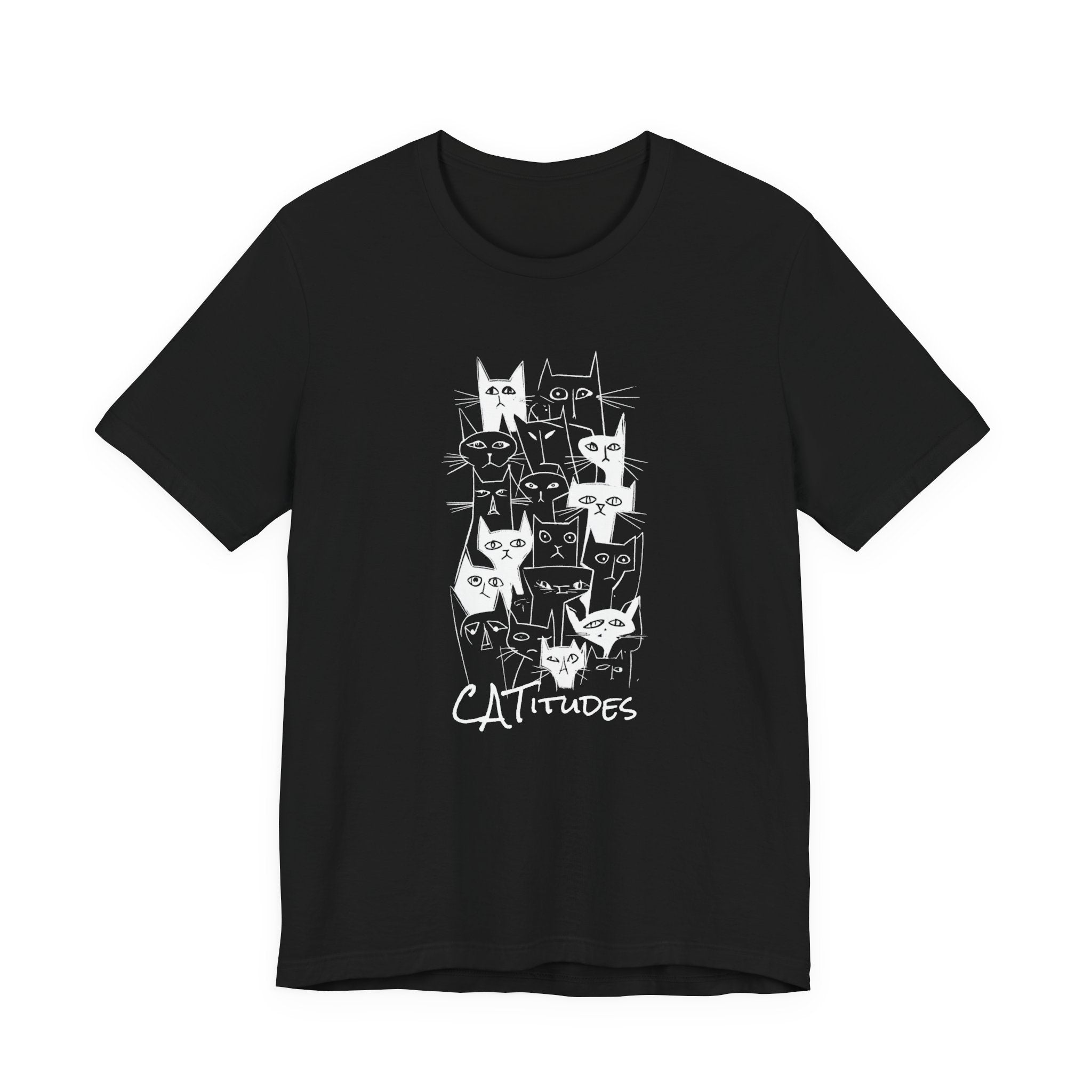 T-shirt Catitudes — Design chats mignons et attitude féline