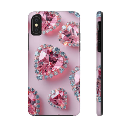 Coque de téléphone - Motif diamant rose
