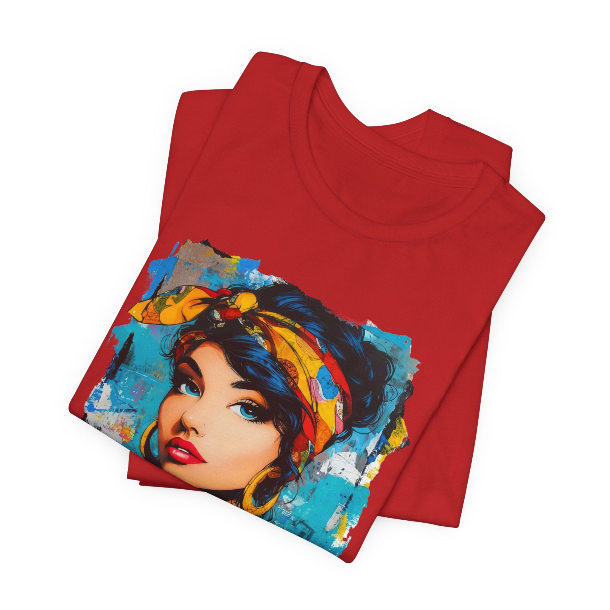 Colorful Artistic Women's T-shirt – Unique Urban Style