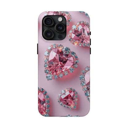 Coque de téléphone - Motif diamant rose