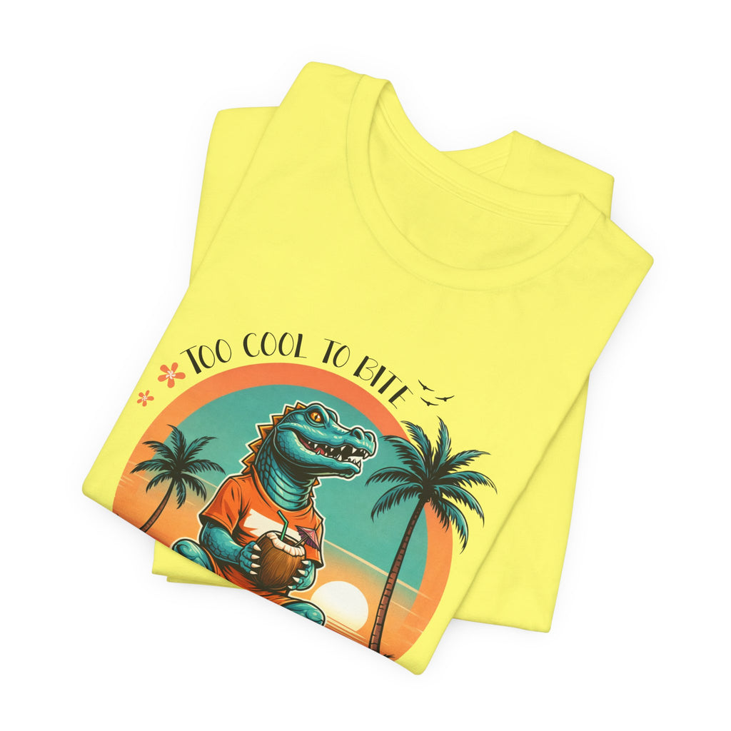 "Too cool to bite" Crocodile T-shirt