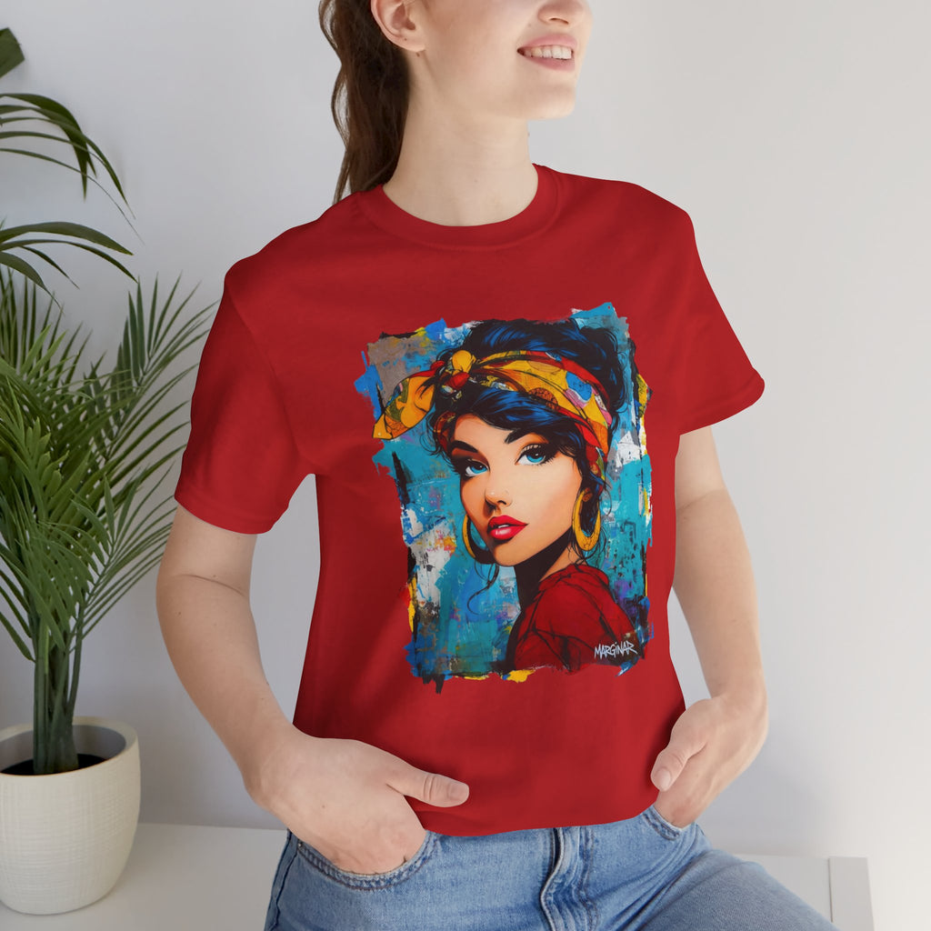 Colorful Artistic Women's T-shirt – Unique Urban Style
