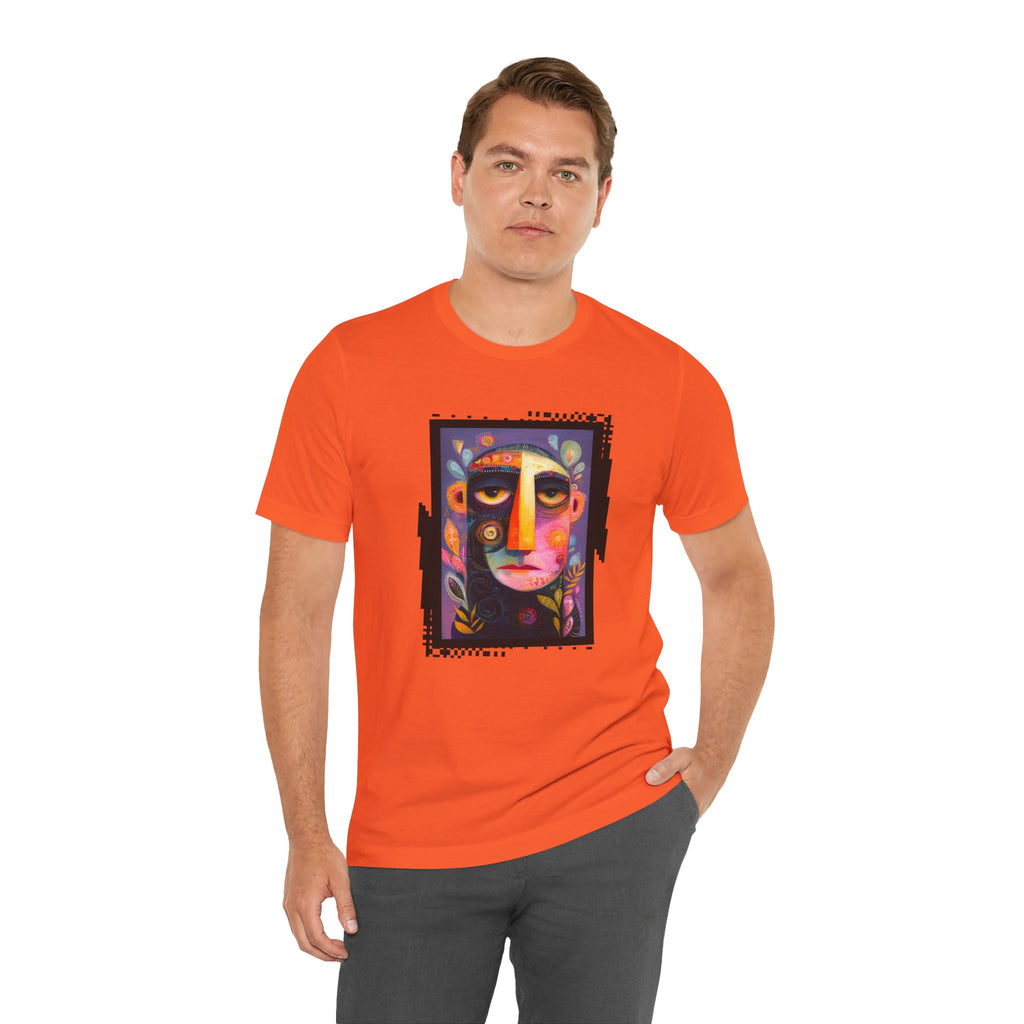 Colorful abstract face T-shirt - artistic design