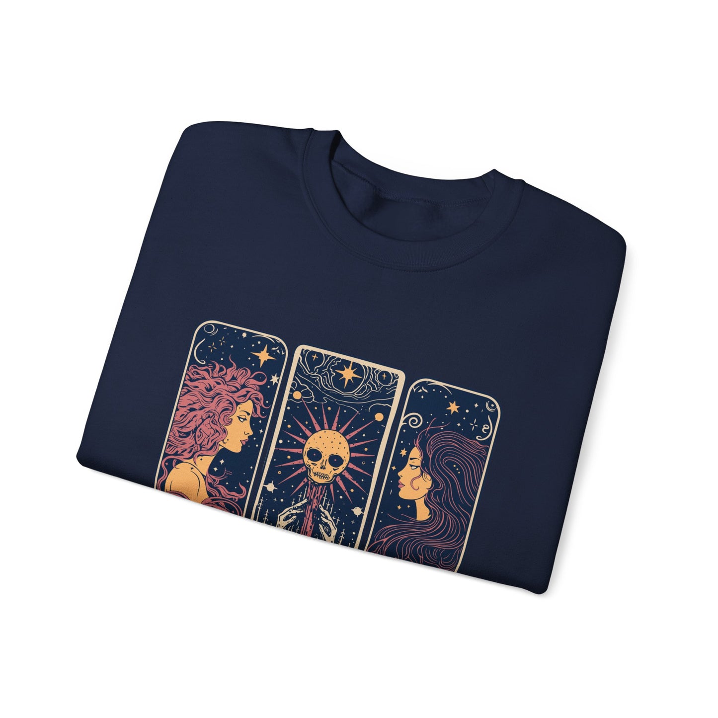 Sweat-shirt à motif de cartes de tarot