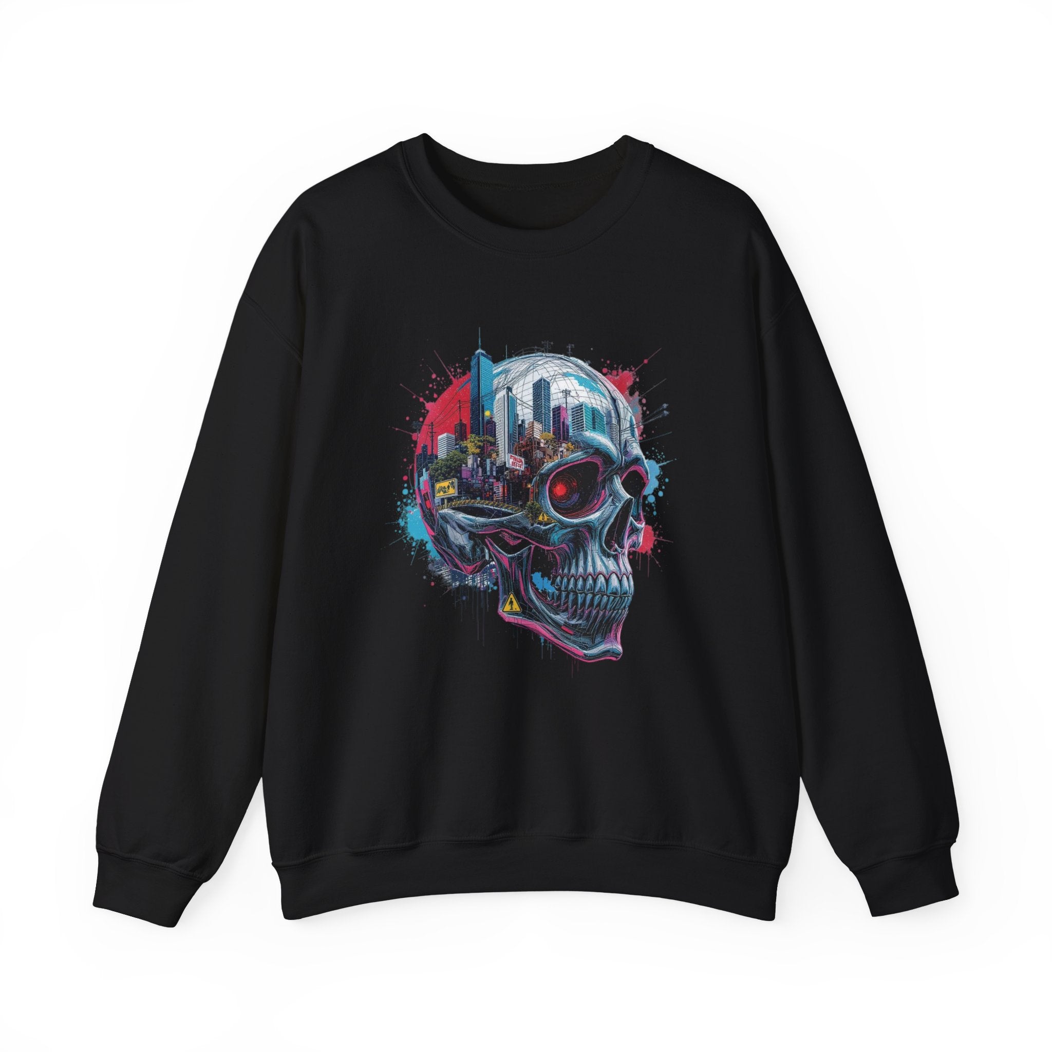 Cybernetic Skull Sweatshirt