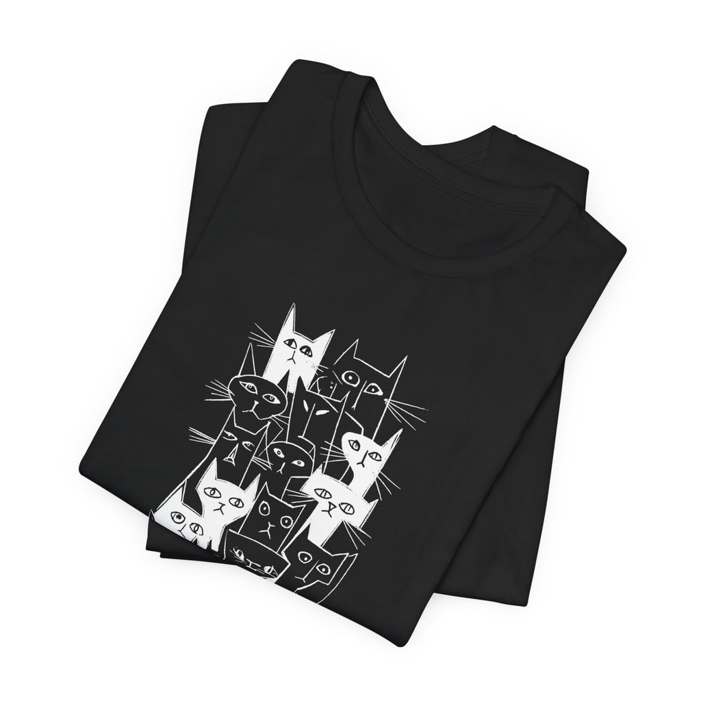 T-shirt Catitudes — Cute cat design with feline attitude