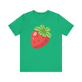 Stylized Strawberry T-shirt – Retro Fruity Design