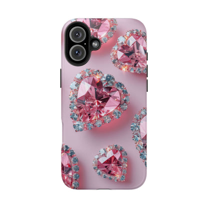 Coque de téléphone - Motif diamant rose