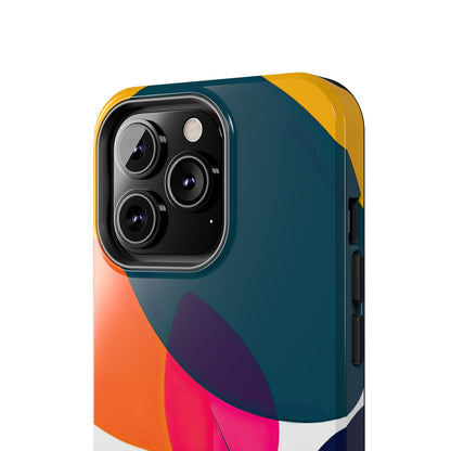 Coques de téléphone - Motif feuilles colorées