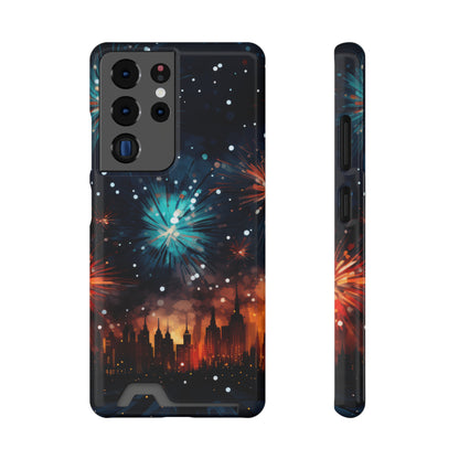 Coque de téléphone- Feux d'artifice city
