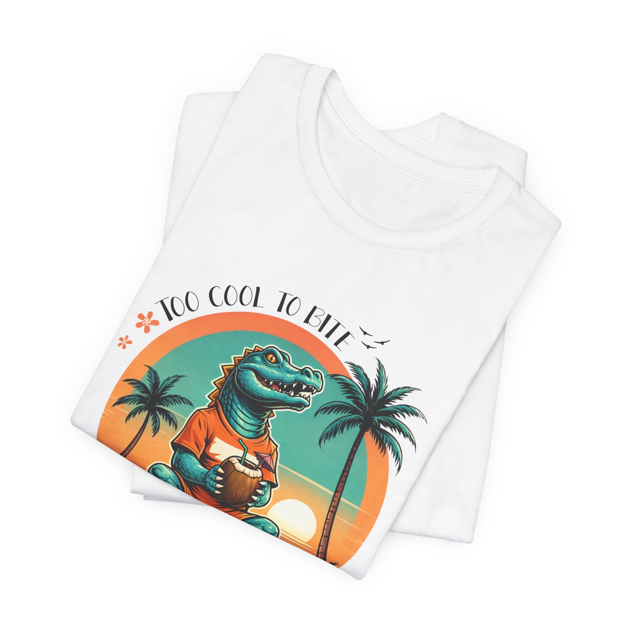 "Too cool to bite" Crocodile T-shirt