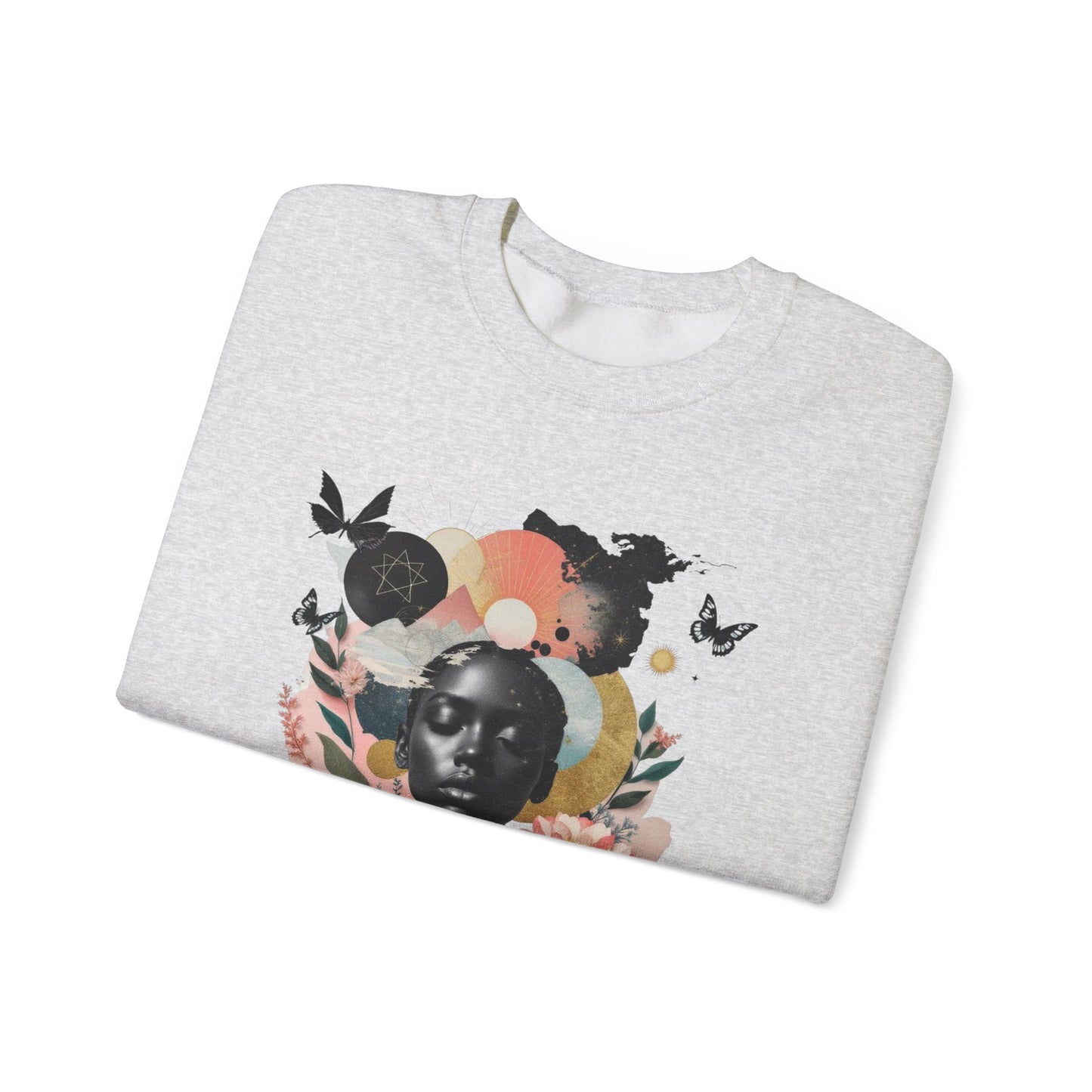 Sweat-shirt ras du cou artistique