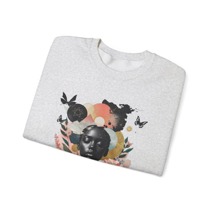 Sweat-shirt ras du cou artistique