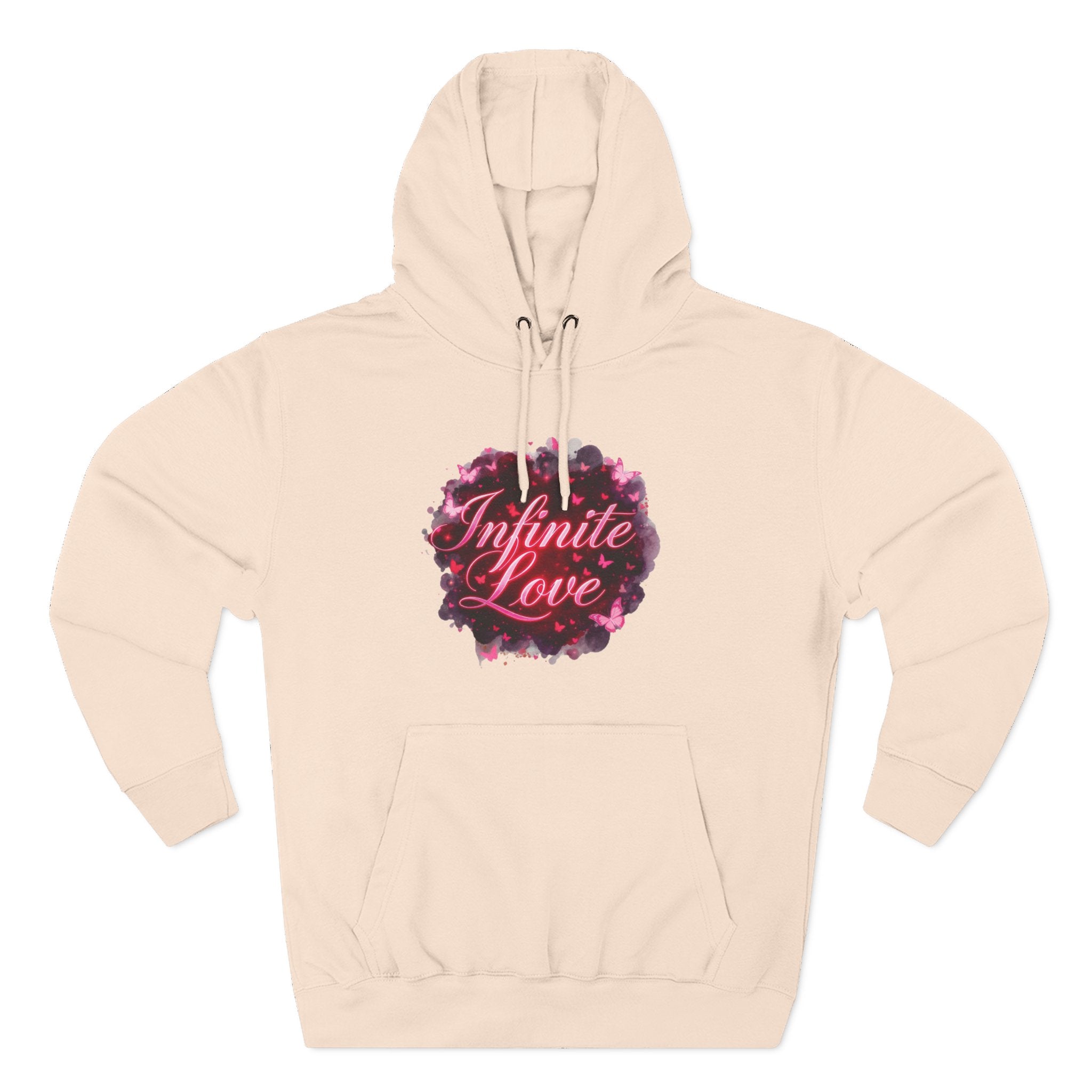 Fleece Hoodie - Infinite Love Pattern
