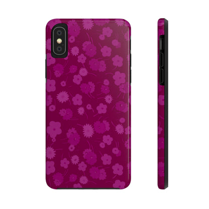 Phone Case - Raspberry Floral Pattern